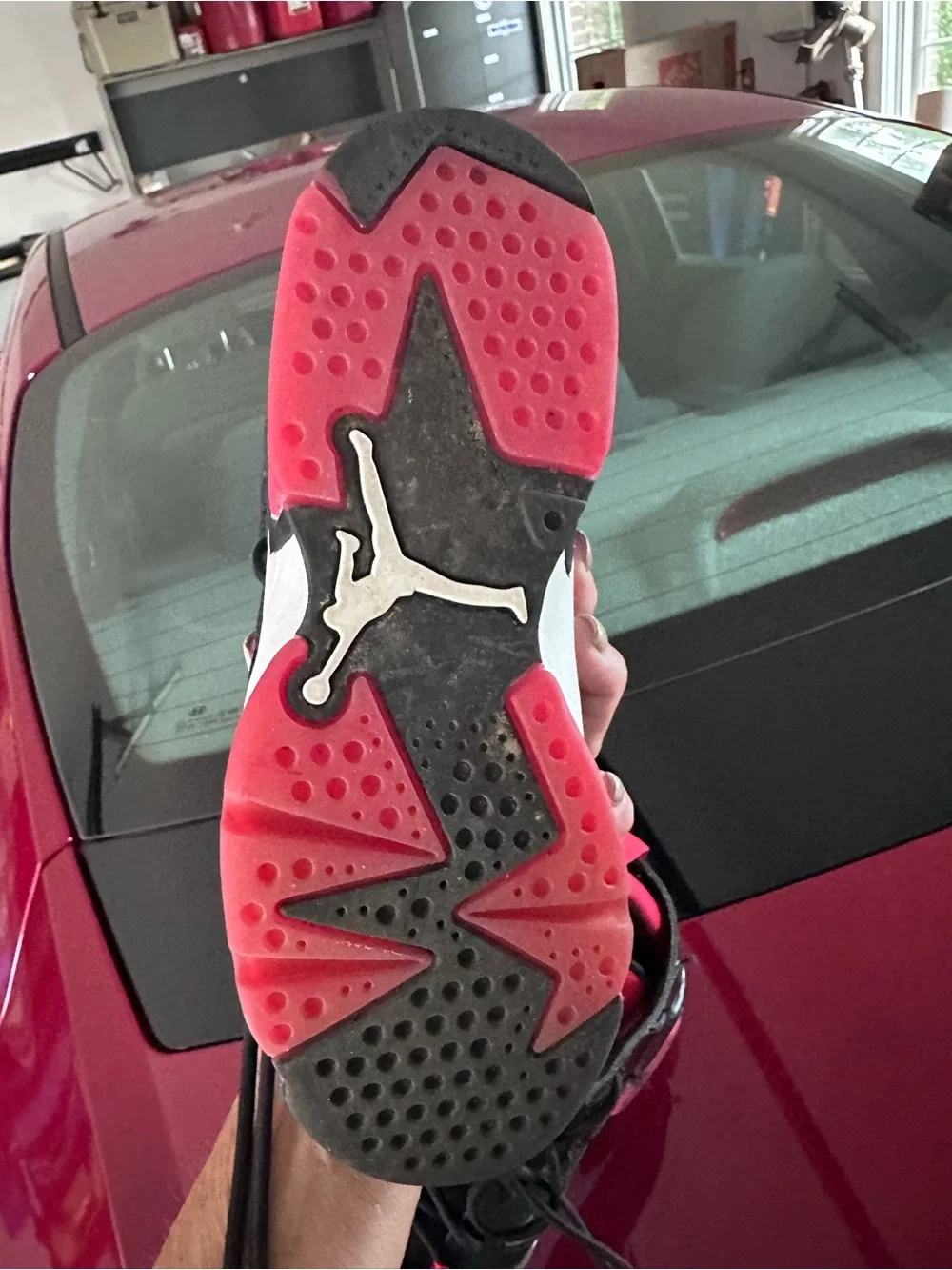 Nike Kids Black and Hot Pink High-Top Sneakers